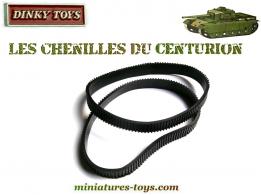 Les chenilles noires pour le char Centurion 651 de Dinky Toys England au 1/50e