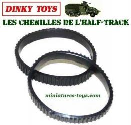 Les 2 chenilles pour l'Half Track US miniature de Dinky Toys France au 1/50e