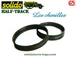 Lot de 2 chenilles pour l'Half-track US M3 miniature Solido au 1/50e