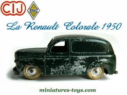 La Renault Colorale verte de 1950 en miniature par CIJ au 1/45e