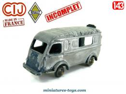 Le fourgon Renault 1000 kg Police en miniature de CIJ  au 1/45e incomplet