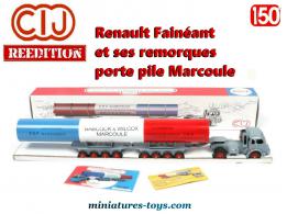 Le Renault Fainéant semi remorque porte pile Marcoule miniature CIJ au 1/50e