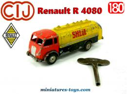 Le camion Renault R 4080 citerne Shell miniature mécanique de CIJ au 1/80e