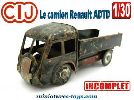 Le camion Renault ADTD 120 cv miniature de Cij France au 1/30e incomplet