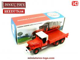 Le GMC 6x6 lot 7 pompiers en miniature Dinky Toys réédité par CIJ au 1/43e