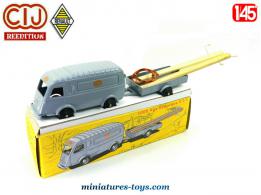 Le Renault 1000 kg PTT et sa remorque miniature CIJ réédité par Norev au 1/45e