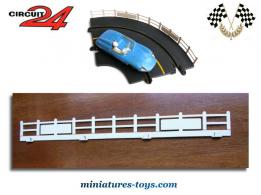 Lot de 3 barrières blanches pour circuits routiers de la marque Circuit 24