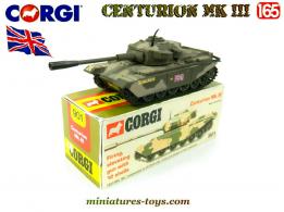 Le char anglais Centurion MK III en miniature par Corgi Toys au 1/65e