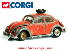 La Coccinelle Volkswagen Safari orange miniature de Corgi au 1/43e incomplètee