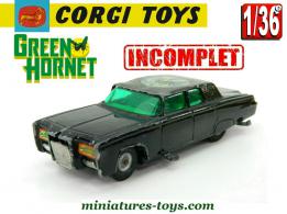 La Black Beauty du Frelon Vert en miniature par Corgi au 1/36e incomplète