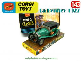 La Bentley 1927 Le Mans Winner verte en miniature Corgi Classics au 1/43e