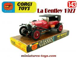 La Bentley 1927 Le Mans Winner rouge en miniature Corgi Classics au 1/43e