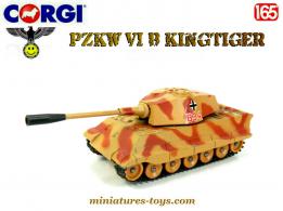 Le char allemand PzKw VI B Kingtiger en miniature de Corgi Toys au 1/65e