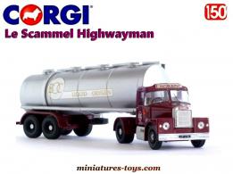 Le Scammel Highwayman et sa semi citerne Oxygen miniature Corgi au 1/50e