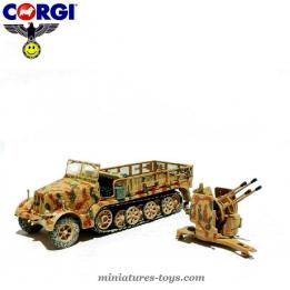 Le semi chenillé SdKfz 7/1 Flakvierling 38 miniature de Corgi au 1/50e 