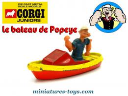 Le bateau de Popeye en miniature 3-inches par Corgi Junior