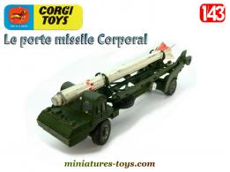 Le porte missile Corporal de Corgi-Toys England en miniature au 1/43e