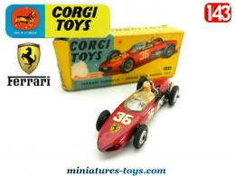 La Ferrari F1 en voiture miniature par Corgi Toys au 1/43e