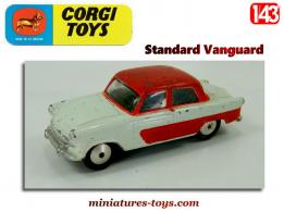 La Standard Vanguard bicolore en miniature de Corgi Toys England au 1/43e