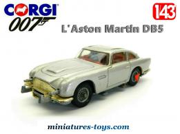 L'Aston Martin DB5 James Bond 007 miniature par Corgi Toys au 1/43e