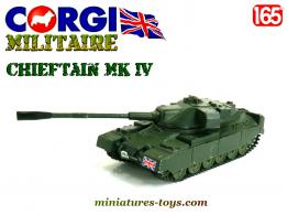 Le char britannique Chieftain MK IV miniature par Corgi Toys au 1/65e