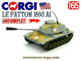 Le char américain Patton M60 A1 miniature de Corgi Toys au 1/65e