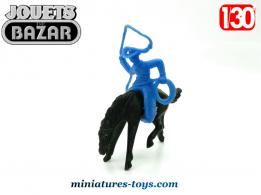 Le cow boy a cheval en figurine plastique jouet de bazar des années 1970 1980