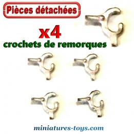 Les quatre crochets de remorque pour camions miniatures au 1/50e