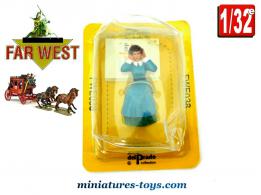 La figurine de la passagère de la diligence de l'Ouest par Del Prado au 1/32e
