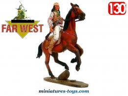 La figurine du chef Cochise à cheval de l'Ouest américain par Del Prado au 1/32e