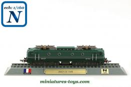 La locomotive électrique CC7101 en miniature à l'échelle N au 1/160e