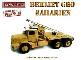 Le camion Berliet GBO saharien 888 en miniature de Dinky Toys France au 1/50e