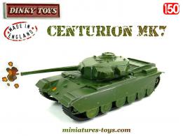 Le char anglais Centurion MK7 en miniature de Dinky Toys au 1/50e