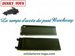 La rampe d'accés du pont Brockway miniature de Dinky Toys au 1/50e