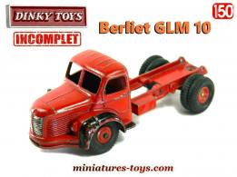 Le camion Berliet GLM 10 plateau container de Dinky Toys au 1/50e incomplet