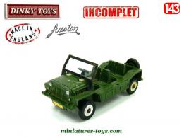L'Austin Mini Moke militaire miniature Dinky Toys England au 1/43e incomplète