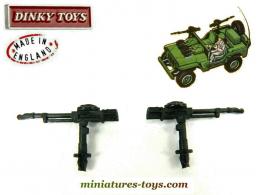La mitrailleuse Vickers K pour la Jeep commando de Dinky Toys England au 1/32e