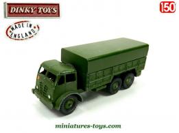 Le camion militaire anglais Foden bâché miniature de Dinky Toys au 1/50e