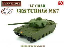Le char anglais Centurion MK7 en miniature de Dinky Toys au 1/50e