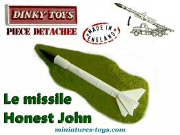 Le missile Honest John du camion miniature de Dinky Toys England au 1/50e