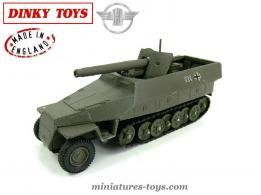 L'Hanomag allemand canon PaK 40 en miniature de Dinky Toys England au 1/43e