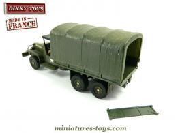 La ridelle arrière kaki pour le camion militaire GMC 6x6 de Dinky Toys France
