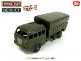 Le camion militaire Berliet T6 6x6 miniature de Dinky Toys incomplet au 1/55e