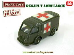 Une ambulance militaire Renault en miniature par Dinky Toys France au 1/55e