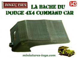 La capote en résine kaki du Dodge Command car de Dinky Toys au 1/43e