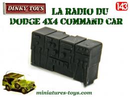 La radio du Dodge Command car miniature de Dinky Toys au 1/43e