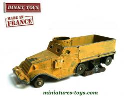 L'Half-track US de Dinky Toys France miniature au 1/50e incomplet et repeint