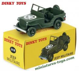 La Jeep Willys militaire en miniature au 1/38e de Dinky Toys rééditée par Atlas