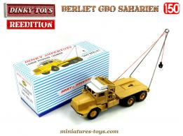 Le camion Berliet GBO saharien miniature Dinky Toys réédité par Atlas au 1/50e