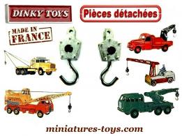 Le crochet de dépanneuse ou de grue miniature Dinky Toys en métal sans fil